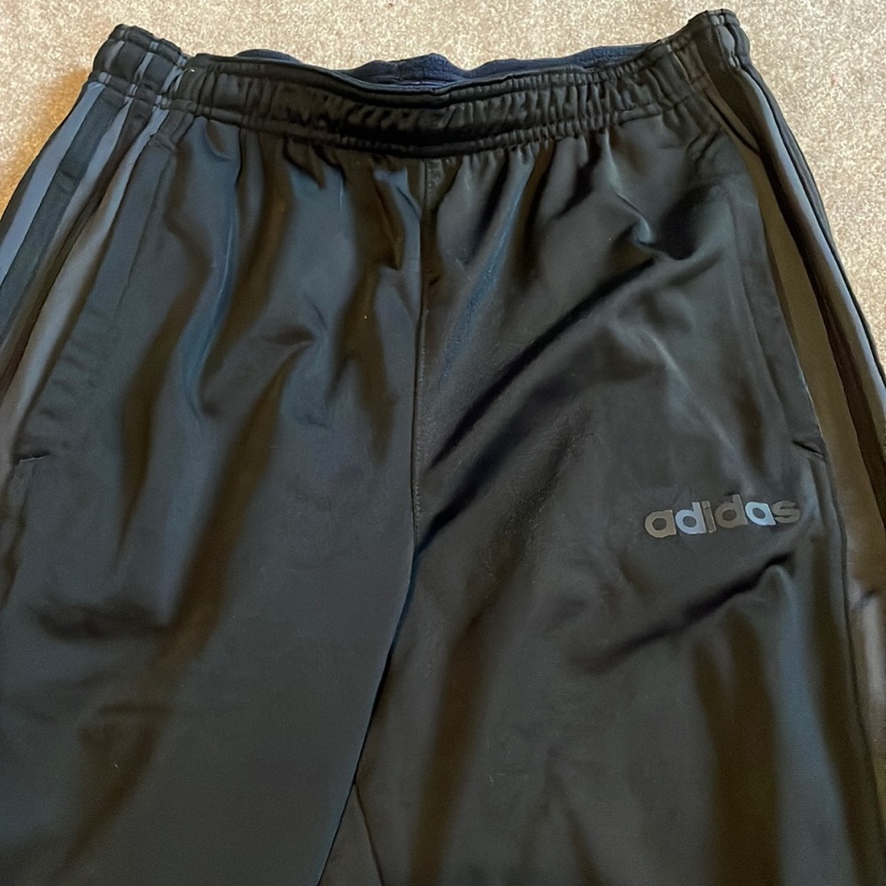 All black adidas pants